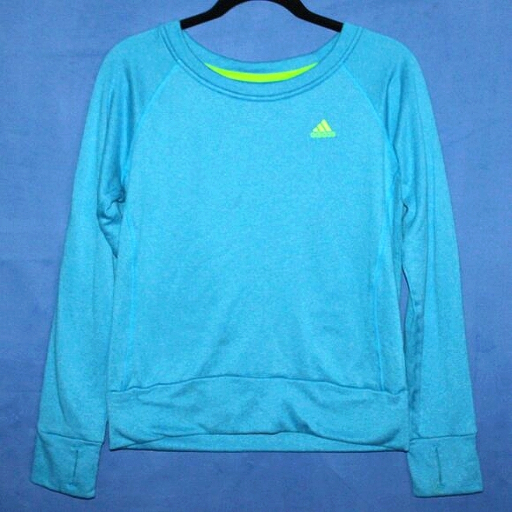 Adidas Climawarm Performance Sweatshirt Blue Small